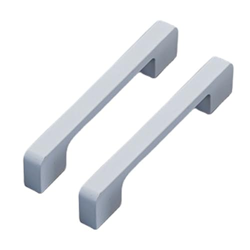 DSWZLQDXB 2 Stück Möbelgriffe Küchenschrank Blau Schrank Türgriff Aluminiumlegierung Zugknöpfe Kommode Schubladengriff Stangengriff Küchenschrank Ziehgriffe Knauf (Hole spacing 128mm) von DSWZLQDXB