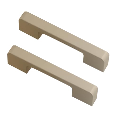 DSWZLQDXB 2 Stück Möbelgriffe Küchenschrank Mehrfarbig Türgriff Massive Aluminiumlegierung Zugknöpfe Kommode Schubladengriff Stangengriff Ziehgriffe Knauf (Light gold,Hole pitch 128mm) von DSWZLQDXB