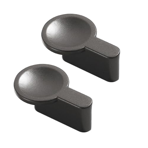 DSWZLQDXB 2 Stück Möbelgriffe Zinklegierung Küchenschrank Schubladengriff Europäischer Türknöpfe StangenKnöpfe Relinggriff Türknäufe Kommode Wohnzimmer (Hole pitch 16mm,dark gray) von DSWZLQDXB