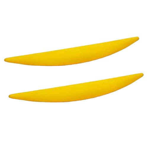 DSWZLQDXB 2 Stück Möbelgriffe Zinklegierung Schrankgriffe Blattform Küchengriffe Bunte Türdrücker Möbelknöpfe Mehrfarbig Türklinken Zieht Griffe für Schubladen (yellow) von DSWZLQDXB