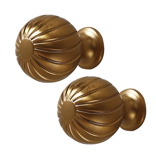 DSWZLQDXB 2 Stück SchrankKnöpfe Kreisförmig knäufe Ziehgriffe Möbelgriffe Zinklegierung Kugelförmig Schublade Türgriff für Kleiderschrank,Schlafzimmer,Kommode Kabinett (brown) von DSWZLQDXB