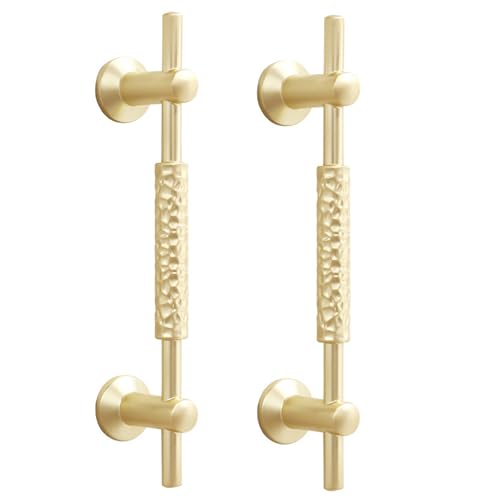 DSWZLQDXB 2 Stück SchrankKnöpfe knäufe Ziehgriffe Möbelgriffe Zinklegierung Weinschrankgriffe Schublade Türgriff für Kleiderschrank,Schlafzimmer,Kommode Kabinett (Hole pitch 128mm,copper) von DSWZLQDXB