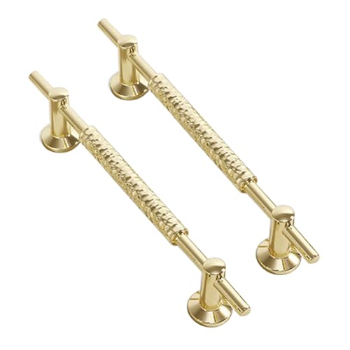 DSWZLQDXB 2 Stück SchrankKnöpfe knäufe Ziehgriffe Möbelgriffe Zinklegierung Weinschrankgriffe Schublade Türgriff für Kleiderschrank,Schlafzimmer,Kommode Kabinett (Hole pitch 96mm,gold) von DSWZLQDXB
