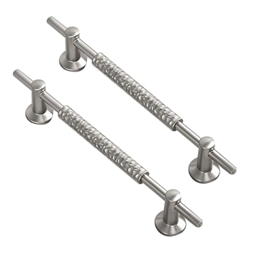 DSWZLQDXB 2 Stück SchrankKnöpfe knäufe Ziehgriffe Möbelgriffe Zinklegierung Weinschrankgriffe Schublade Türgriff für Kleiderschrank,Schlafzimmer,Kommode Kabinett (Hole pitch 96mm,silver) von DSWZLQDXB