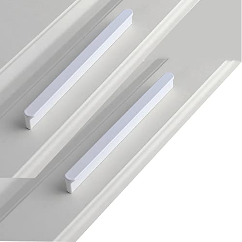 2 Stück Türgriff Raumfahrt-Aluminium Möbelgriffe Weiß Küchenschrank Runder Kopf T Form Zugknöpfe Kommode Schubladengriff Stangengriff Küchenschrank Ziehgriffe Knauf (Hole distance 192mm) von DSWZLQDXB