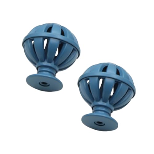 DSWZLQDXB 2 Stück Türgriff antiken Stil mit durchbrochenem Vogelkäfig-Design SchrankKnöpfe Retro knäufe Ziehgriffe Möbelgriffe Zinklegierung Schublade kugelförmig für Kleiderschrank (Blue) von DSWZLQDXB