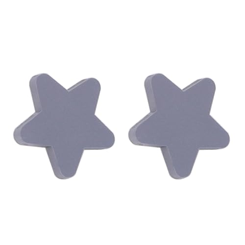 DSWZLQDXB 2 Stück Türknöpfe für Kinder Form der Stern Schrankknöpfe Mehrfarbig Gummi SchubladeKnauf Bunte Möbelgriffe für Schränke,Innentüren,Küche,Wohnzimmer von DSWZLQDXB