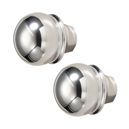 DSWZLQDXB 2 Stücke Möbelgriffe Zinklegierung,Stangengriff Wellenförmiges Design Türgriff SchubladenKnöpfe für Küchenschränke Schrank,Kleiderschrank Zieht Griffe (Single-hole,chrome) von DSWZLQDXB