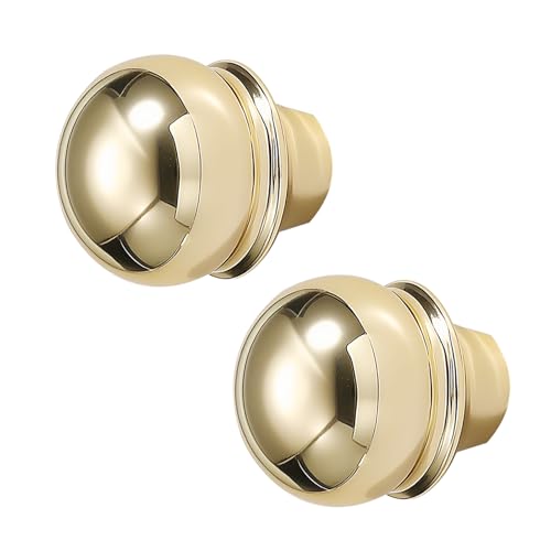 DSWZLQDXB 2 Stücke Möbelgriffe Zinklegierung,Stangengriff Wellenförmiges Design Türgriff SchubladenKnöpfe für Küchenschränke Schrank,Kleiderschrank Zieht Griffe (gold,Single-hole) von DSWZLQDXB