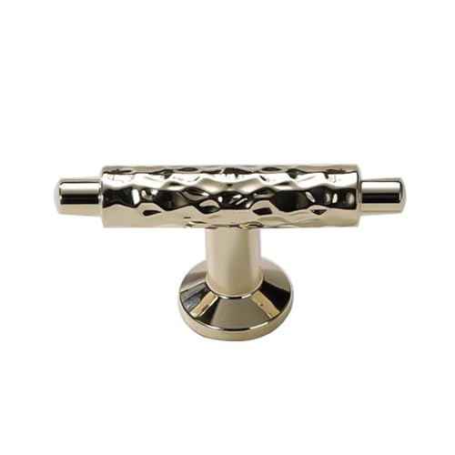 DSWZLQDXB SchrankKnöpfe knäufe Ziehgriffe Möbelgriffe Zinklegierung Schublade Türgriff für Kleiderschrank,Schlafzimmer,Kommode Kabinett (Single hole,gold) von DSWZLQDXB
