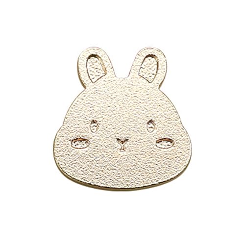 DSWZLQDXB Schrankknöpfe Reines Kupfer Türknöpfe für Kinder Bunte Möbelgriffe Kaninchen-Design SchubladeKnauf Messing für Schränke,Innentüren,Wohnzimmer (gold) von DSWZLQDXB