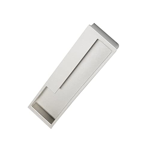 Einlassgriff Zinklegierung Schiebetür Griffmuschel Versteckte Einbau MöBelknöpfe Schale zum Einlassen Vertieft Muldengriff Geschlitzt (right,Light grey-192mm) von DSWZLQDXB