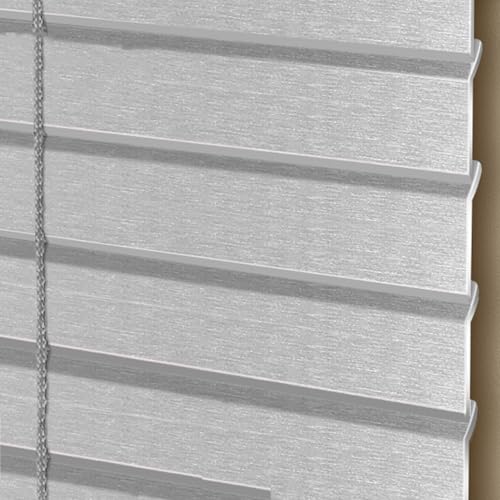 Jalousie L-förmige Drahtziehklinge Venetian Aluminiumlegierung for Fenster Jalousien Raffrollo Rollläden Teleskopisch Sonnenschutz und Sichtschutz Blackout Sonnenblende (Silver,W130cm×H140cm) von DSWZLQDXB