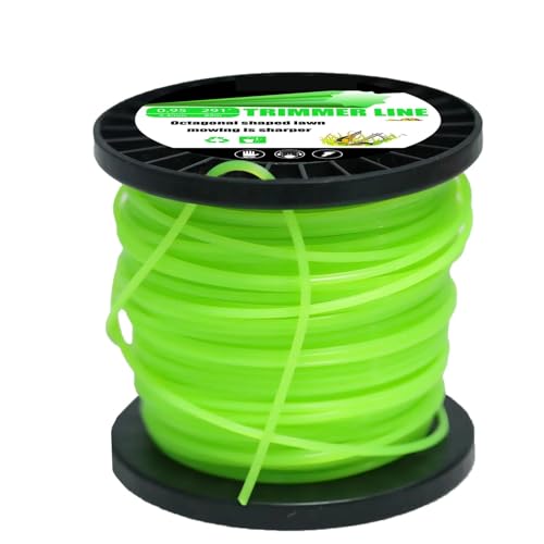 1LB Nylon Achteckige Form Mähen Trimmer Linie Trimmer Kopf String For Rasentrimmer Rolle Gras Seil Linie Brushcutter Drähte(2.4mm 89m) von DSXPZBGED