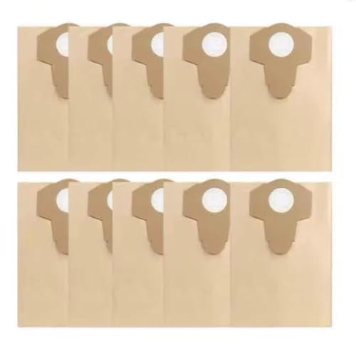 20L 30L Nass- Und Trockensauger 5/10 Stück Staubbeutel, Kompatibel Mit Einhell, BT-VC1250S/BT-VC1250/20 Li S-Solo/TC-VC 18 Papierstaubfangbeutel(30L-10PCS) von DSXPZBGED