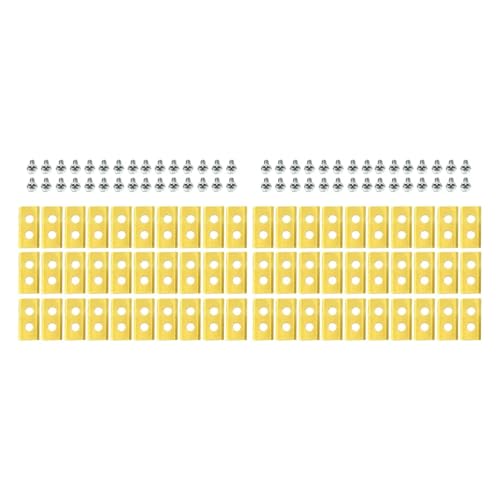 30/90-teiliges Rasenroboter-Ersatzmesser Aus Edelstahl For Rasenmäher, Kompatibel Mit Worx, Kompatibel Mit Landroid, Ersatzmesser-Set For Roboter-Rasenmäher(60Pcs Gold) von DSXPZBGED