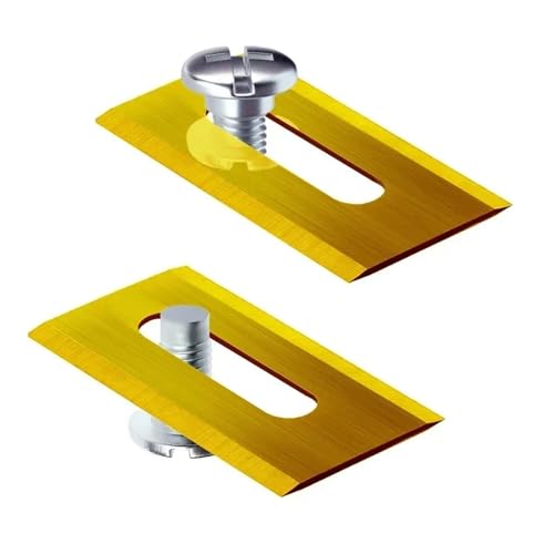 30 Stücke 35.8 * 18.5 * 0,65 MmTrimmer Klinge Rasenmäher Gras Ersatz Stück, Kompatibel For Husqvarna, Automower/Garten Roboter Rasenmäher Werkzeuge HW(30Pcs Golden) von DSXPZBGED