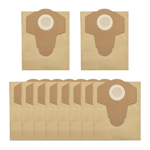 5/10er-Pack, Kompatibel Mit Einhell, Staubfangbeutel 20 L, Kompatibel Mit Einhell, Nass-Trockensauger, For TC-VC 1815 S, For TC-VC 1812S, TC-VC 1812/1S(10 PACK) von DSXPZBGED