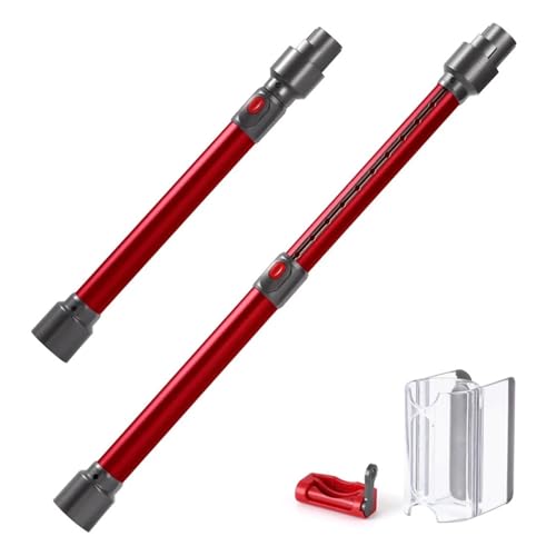 Ausziehbarer Stab, kompatibel mit Dyson, V7 V8 V10 V11 V15 Akku-Staubsauger, vielseitiges Ersatzzubehör for Stabstaubsauger(Red) von DSXPZBGED