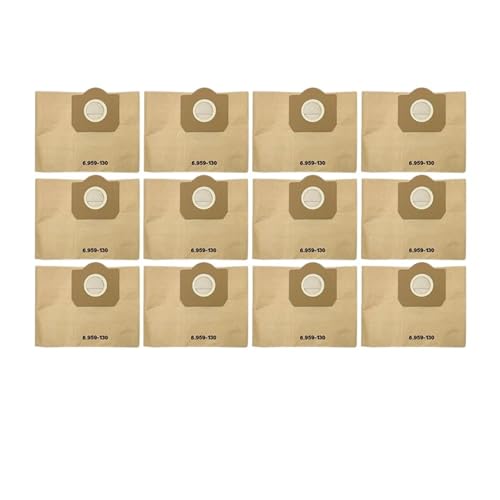 Ersatz-Staubbeutelfilter, Kompatibel Mit Kärcher, MV3 WD3 WD3200 WD3300 A2204 A2656 WD3.500P SE4001 SE4002 Staubsaugerteile(12PCS) von DSXPZBGED