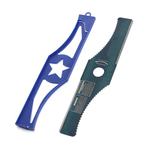 Freischneiderklinge S-förmig 13 Zoll/2T SK5 Gezackte Trimmerklinge Benzin-Rasenmäher-Zubehör Elektrische Trimmerteile(Serrated 13inch) von DSXPZBGED