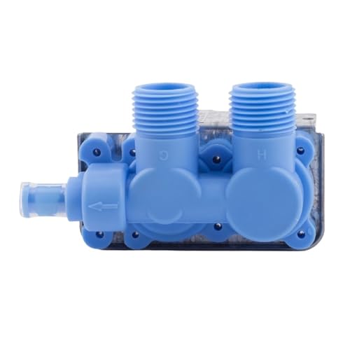 Hoch- Und Niedertemperatur-Waschmaschine Doppelkopf-Wassereinlassventil Wasserdurchflussregler Zubehör 110 V/220 V(110V) von DSXPZBGED