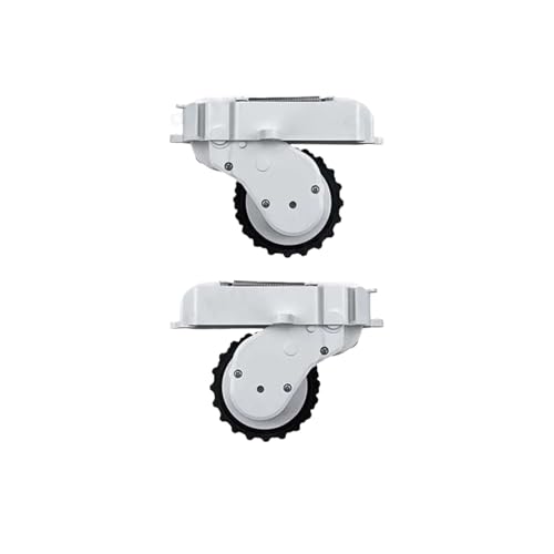 L Rechte Räder, Kompatibel for Xiaomi, Kompatibel for Mijia, STYTJ02YM 3C 2S S10 B106GL B106CN Laufrad Staubsauger Zubehör(White a Pair) von DSXPZBGED