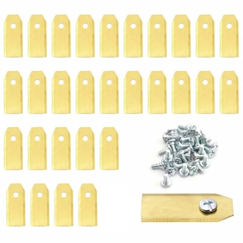 Mit 43 Mm Edelstahlklingen For Mähroboter(30pcs gold) von DSXPZBGED
