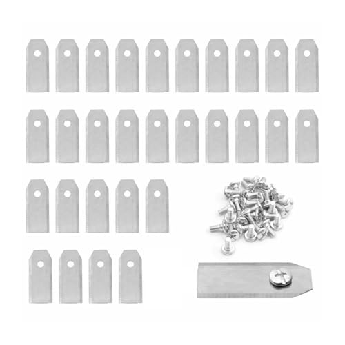Mit 43 Mm Edelstahlklingen For Mähroboter(30pcs sliver) von DSXPZBGED