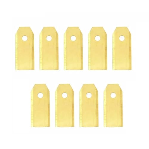 Mit 43 Mm Edelstahlklingen For Mähroboter(9pcs gold) von DSXPZBGED