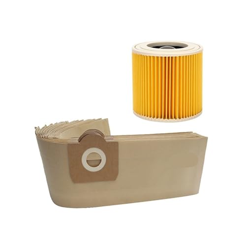 Staubbeutelfilter, Kompatibel Mit Karcher, WD3 MV3 WD3200 WD3300 A2204 A2656 Staubsauger-Ersatzteilzubehör(Set 3) von DSXPZBGED