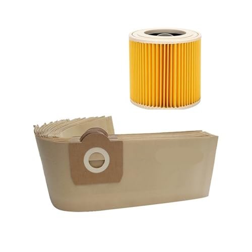 Staubbeutelfilter, Kompatibel Mit Karcher, WD3 MV3 WD3200 WD3300 A2204 A2656 Staubsauger-Ersatzteilzubehör(Set 4) von DSXPZBGED