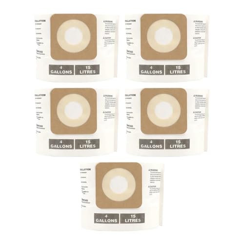 Staubsaugerbeutel, 5er-Pack, Staubbeutel, Kompatibel Mit Craftsman, 4 Gallonen Und DXV04T, 4 Gallonen, CMXZVBE 43270, Solide Und Zuverlässig von DSXPZBGED