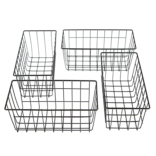 DSYOGX 4PCS Metall Aufbewahrungskorb, Ohne Bohren Wand Korb Hänge Regal Drahtkorb Aufbewahrungskorb Metall Metallkörbe Schwarz, 30x14x13,3 cm DSYOGX 4PCS Metall Aufbewahrungskorb, Ohne Bohren Wand Korb Hänge Regal Drahtkorb Aufbewahrungskorb Metall Metallkörbe Schwarz, 30x14x13,3 cm von DSYOGX