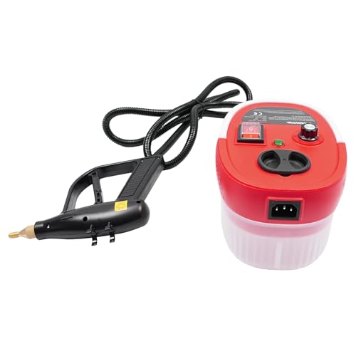 DSYOGX Dampfreiniger Handgerät mit Leistung 2500W und Kapazität 1.2L, 3Bar Dampfdruck Dampfreinigungsmaschine, für Reinigung von Fett, Flecken, Staub, Schmutz Usw, Rot von DSYOGX