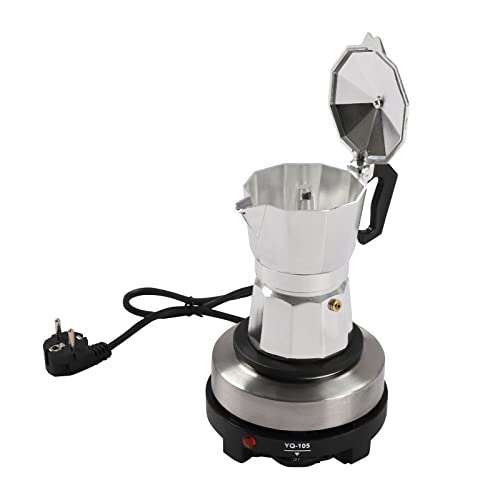 DSYOGX - Elektrische Espressokocher Mokkakanne, 3-Tassen Kaffee zur Verfügung zu stellen, 500W Mini Kaffeemaschine mit Konstante Temperaturfunktion von DSYOGX