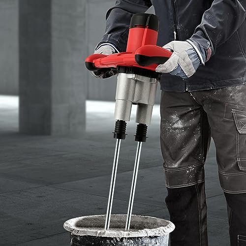 DSYOGX Mischmörtelrührer, 2800W 6-Gänge Betonmischer Doppelpolige Mörtelrührer Handmischer Beton für Ölfarbe, Zement, Druckfarbe, dünn-gesetzten Mörtel, Gips von DSYOGX