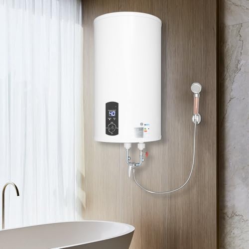 DSYOGX Warmwasserboiler 70 Liter Elektrischer Tank-Wassererhitzer Vertikal Säule Boiler Wasserboiler 2000W Warmwasserboiler mit komplettem Zubehör, IPX4, 0.7MPa von DSYOGX