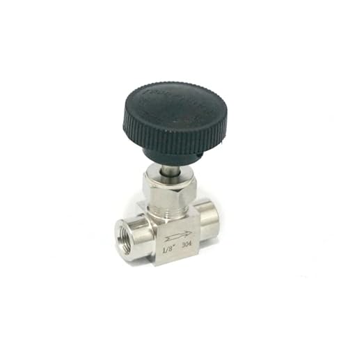 DSZUJTYROP 1/8" BSP Female 304 Stainless Steel Flow Control Shut Off Needle Valve von DSZUJTYROP