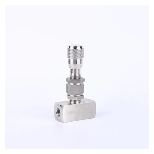 DSZUJTYROP 1/8 Zoll 1/4 Zoll 3/8 Zoll 1/2 Zoll BSP NPT weibliche Thread 304 Edelstahlrohr Fitting High Pressure Shut Off Needle Control Ventil (Straight, BSPT1I2) von DSZUJTYROP