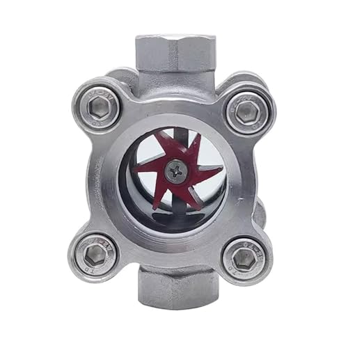 DSZUJTYROP 1-1/4" BSP Female 304 Stainless Steel Plum Shaped Window Sight Glass Water Flow Indicator von DSZUJTYROP