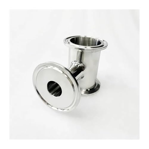 DSZUJTYROP 1.5''(38mm) X3/4"(19mm) Short Type Tri Clamp 3 Way Tee Connector Pipe Fitting for Homebrew,Tee Tube Three Way, SS304 von DSZUJTYROP