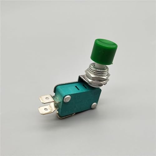 DSZUJTYROP 12mm DS-438 3PIN Momentary Push Button Switch Switch 16A/250V Green von DSZUJTYROP