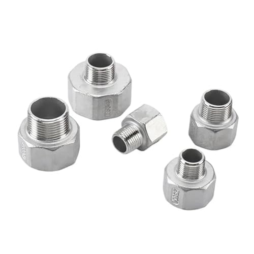 DSZUJTYROP 1PC 304 Stainless Steel 2"-3/4" BSP Female Male Thread Reducing Joint Pipe Fittings von DSZUJTYROP