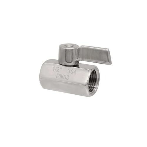 DSZUJTYROP 1PC M16x1.5 Female Thread 304 Stainless Steel Ball Valve von DSZUJTYROP