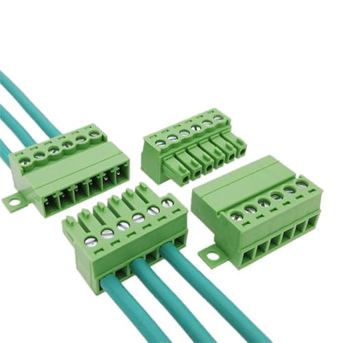 DSZUJTYROP 1Sets solderless Docking Type 15EDG 3.81MM Screw terminal Block Connector PCB Plug-in Type 15EDGRKC 3.81 Green terminal Block(14P) von DSZUJTYROP