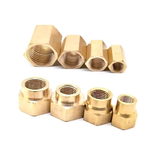 DSZUJTYROP 2pc M10x1 Female Equal/Reduce Brass Hex Pipe Connector Fitting Reducer DSZUJTYROP 2pc M10x1 Female Equal/Reduce Brass Hex Pipe Connector Fitting Reducer von DSZUJTYROP