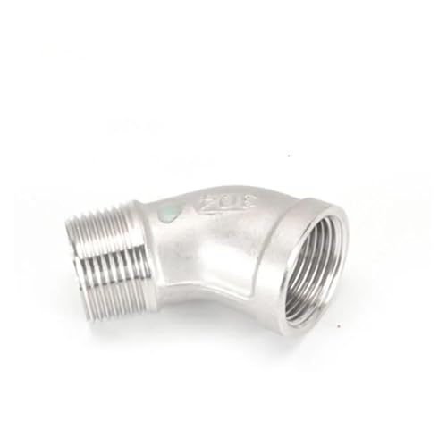 DSZUJTYROP 304 Stainless Steel 1" BSPT Female-Male 45 Degrees Elbow for Pipes and Valves Water Pipe Fittings von DSZUJTYROP