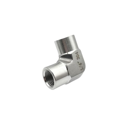 DSZUJTYROP 304 Stainless Steel High Pressure Forged Pipe Fitting Connector - 3/8" BSP Elbow Female-Female DSZUJTYROP 304 Stainless Steel High Pressure Forged Pipe Fitting Connector - 3/8" BSP Elbow Female-Female von DSZUJTYROP