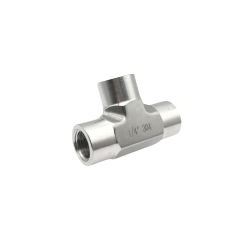 DSZUJTYROP 304 Stainless Steel Pipe Fitting Connector 1/8" BSP Tee Female 3-Ways DSZUJTYROP 304 Stainless Steel Pipe Fitting Connector 1/8" BSP Tee Female 3-Ways von DSZUJTYROP